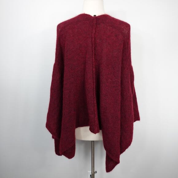 Sarah Pacini Red Drape Open Front Cardigan One Size - Picture 2 of 9